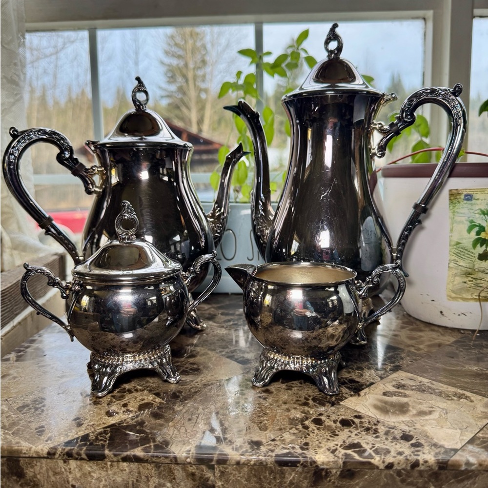 Vintage Silver Serveware Set